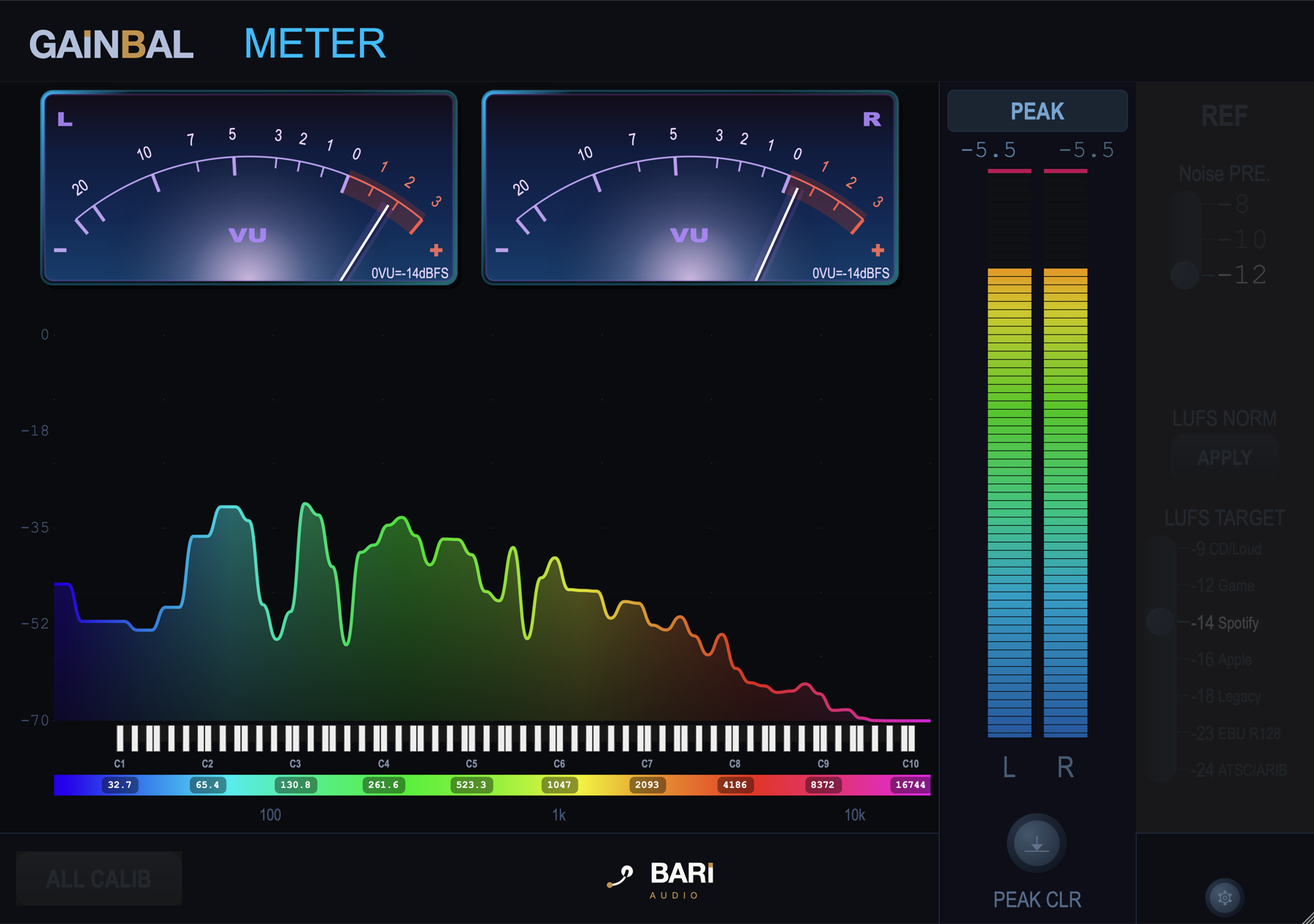 GAINBAL METER plugin screenshot