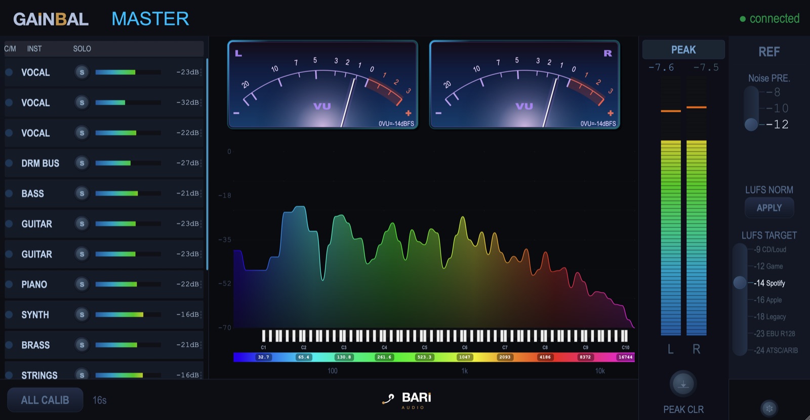 GAINBAL plugin screenshot
